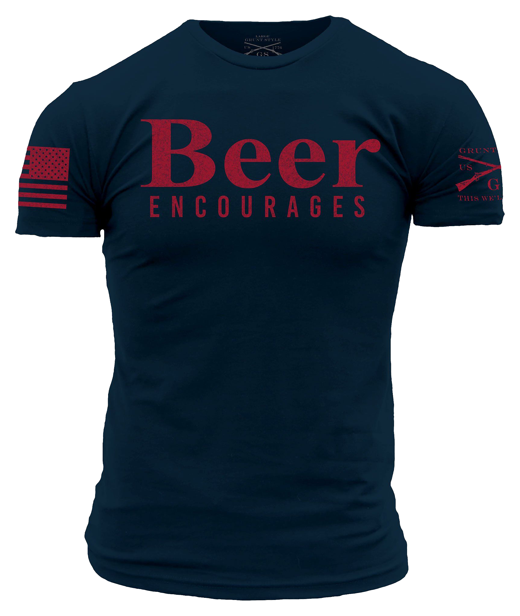 Grunt Style Beer Encourages ShortSleeve TShirt for Men Bass Pro Shops